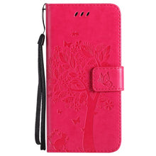 Tree Painted Retro Magnetic Wallet Flip Cover Case for iPhone X 8 7 6 6S Plus 5 5S SE 5SE PU Leather Stand Phone Cover Coque - aliexpress.ma