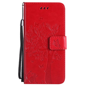 Tree Painted Retro Magnetic Wallet Flip Cover Case for iPhone X 8 7 6 6S Plus 5 5S SE 5SE PU Leather Stand Phone Cover Coque - aliexpress.ma