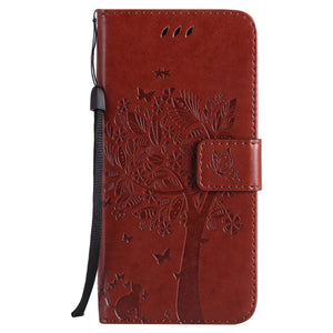Tree Painted Retro Magnetic Wallet Flip Cover Case for iPhone X 8 7 6 6S Plus 5 5S SE 5SE PU Leather Stand Phone Cover Coque - aliexpress.ma