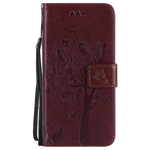 Tree Painted Retro Magnetic Wallet Flip Cover Case for iPhone X 8 7 6 6S Plus 5 5S SE 5SE PU Leather Stand Phone Cover Coque - aliexpress.ma