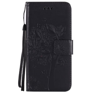 Tree Painted Retro Magnetic Wallet Flip Cover Case for iPhone X 8 7 6 6S Plus 5 5S SE 5SE PU Leather Stand Phone Cover Coque - aliexpress.ma