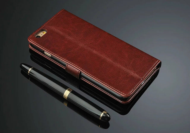 Top Quality Vintage Wallet PU Leather Flip Cover Case For iPhone 7 7 Plus 5 5S SE Card Phone Case For iPhone 6 6s Plus - aliexpress.ma