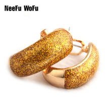 NeeFu WoFu Drop Big Earring Flash  Printed Metal for Woman Ear Ring Large Long Brinco Printing Accessories Oorbellen Earrings - aliexpress.ma