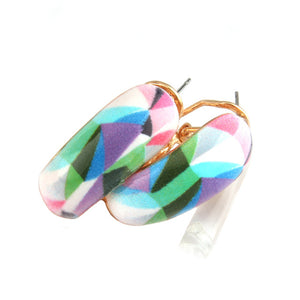 NeeFu WoFu Drop Big Earring Flash  Printed Metal for Woman Ear Ring Large Long Brinco Printing Accessories Oorbellen Earrings - aliexpress.ma