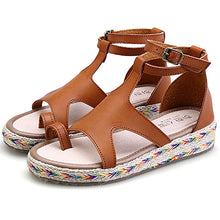 LAKESHI Women Sandals Fashion Straw Shoes Woman Summer Wedges Sandals Ankle Strap Casual Ladies Flat Sandals - aliexpress.ma